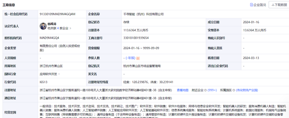 千尋智能獲數千萬元天使輪融資 軟件技術轉讓開辟AI新路徑